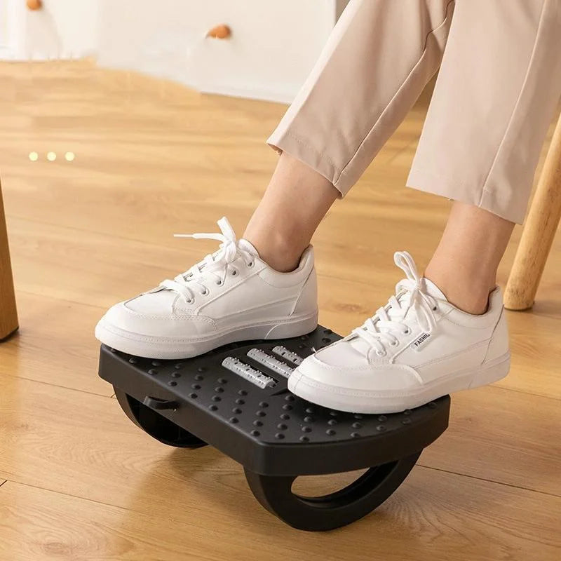 180 Degree Swing Footstool With Handle Black - Health &