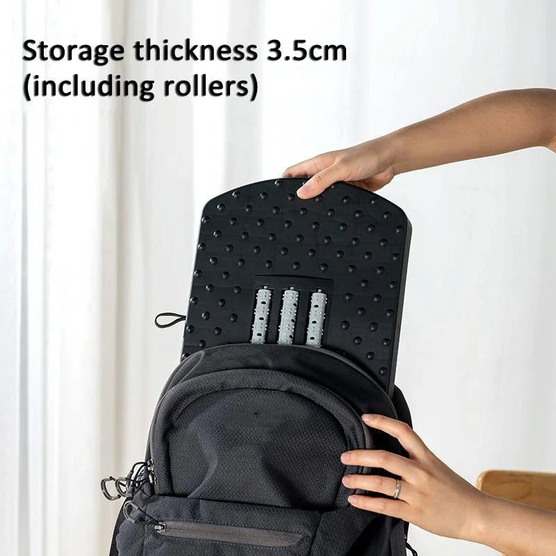 180 Degree Swing Footstool With Handle Black - Health &