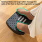 180 Degree Swing Footstool With Handle Black - Health &