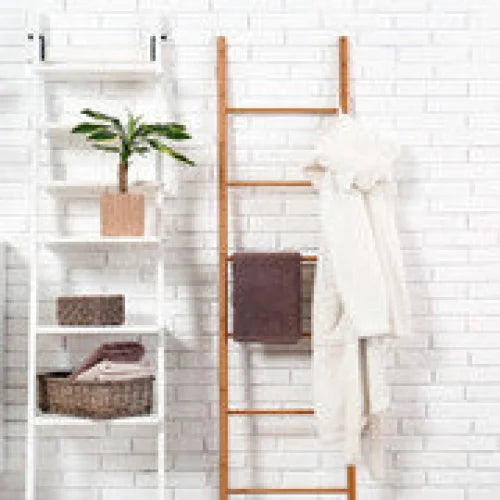 180cm 6 Steps Bamboo Towel Ladder - Home & Garden > Shading