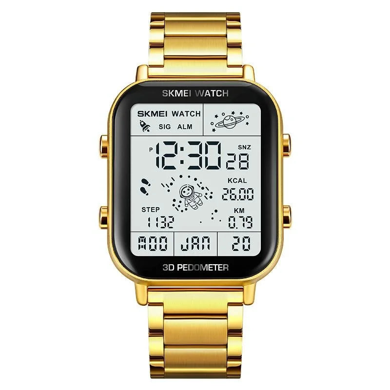 1888 Men Multifunctional Waterproof Digital Watch