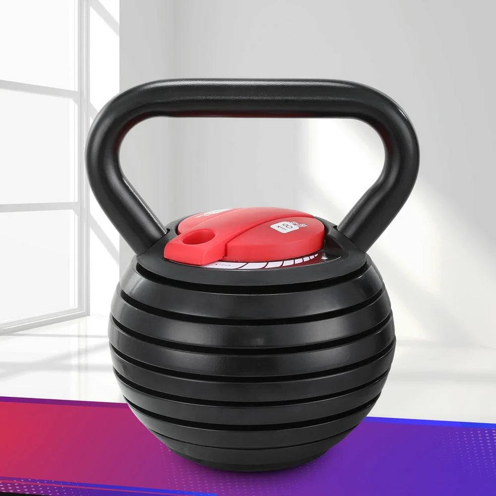 18kg Adjustable Kettlebell Set Portable Kettle Bell Weight