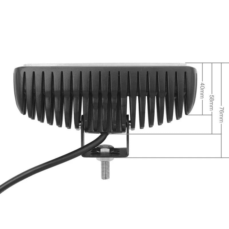 18W Epistar 6 Led Car Work Lamp Bar Light Waterproof Ip67
