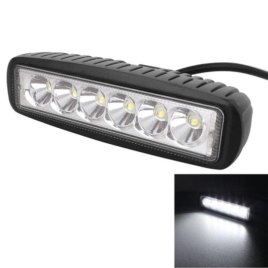 18W Epistar 6 Led Car Work Lamp Bar Light Waterproof Ip67