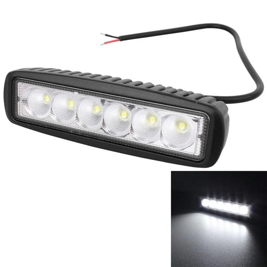 18W Epistar 6 Led Car Work Lamp Bar Light Waterproof Ip67