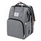 Bo Peep Nappy Changing Backpacks with Fold Out Mat Insulated Pockets Travel Grey
