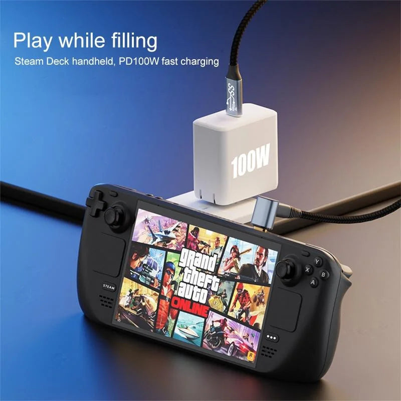 1M Usb-C Stereo Curved Extension Cable For Steam Deck-1915198111651860485