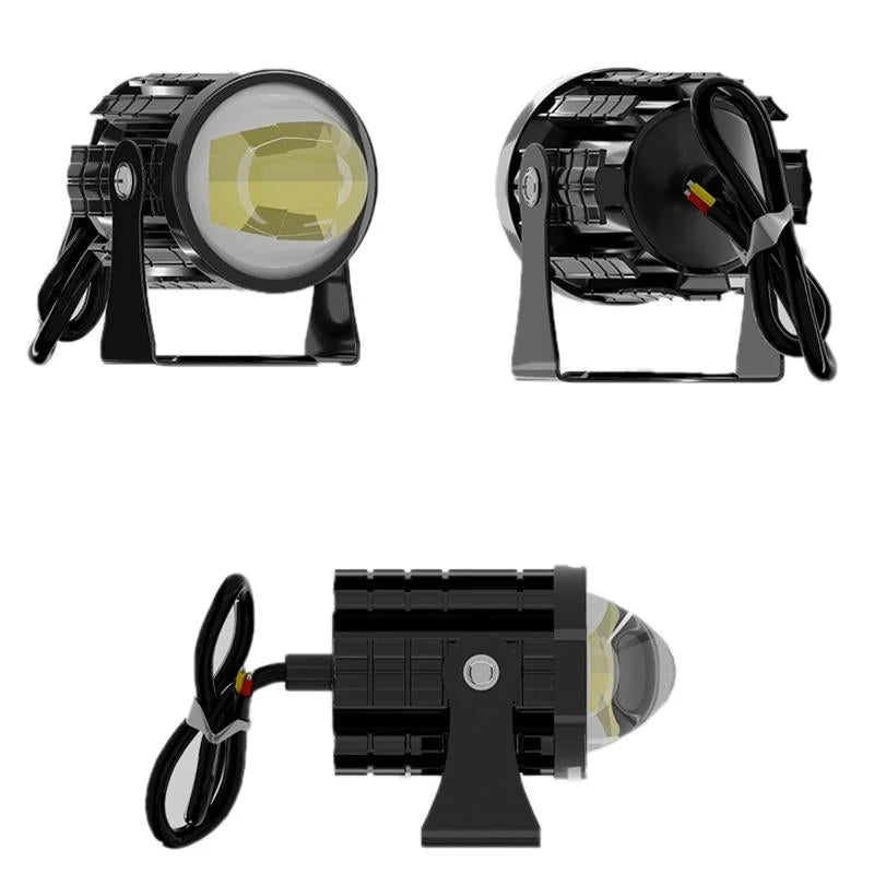 1Pair 12V - 85V Motorcycle Headlights Dual - Colour