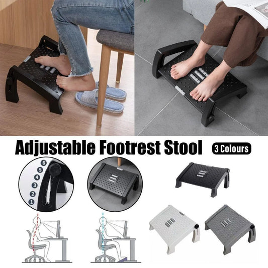 1PC Adjustable Office Foot Rest Pedal Stool Sofa Leg