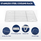 1pc Stainless Steel Baking Pan Toaster Oven Pans Grid