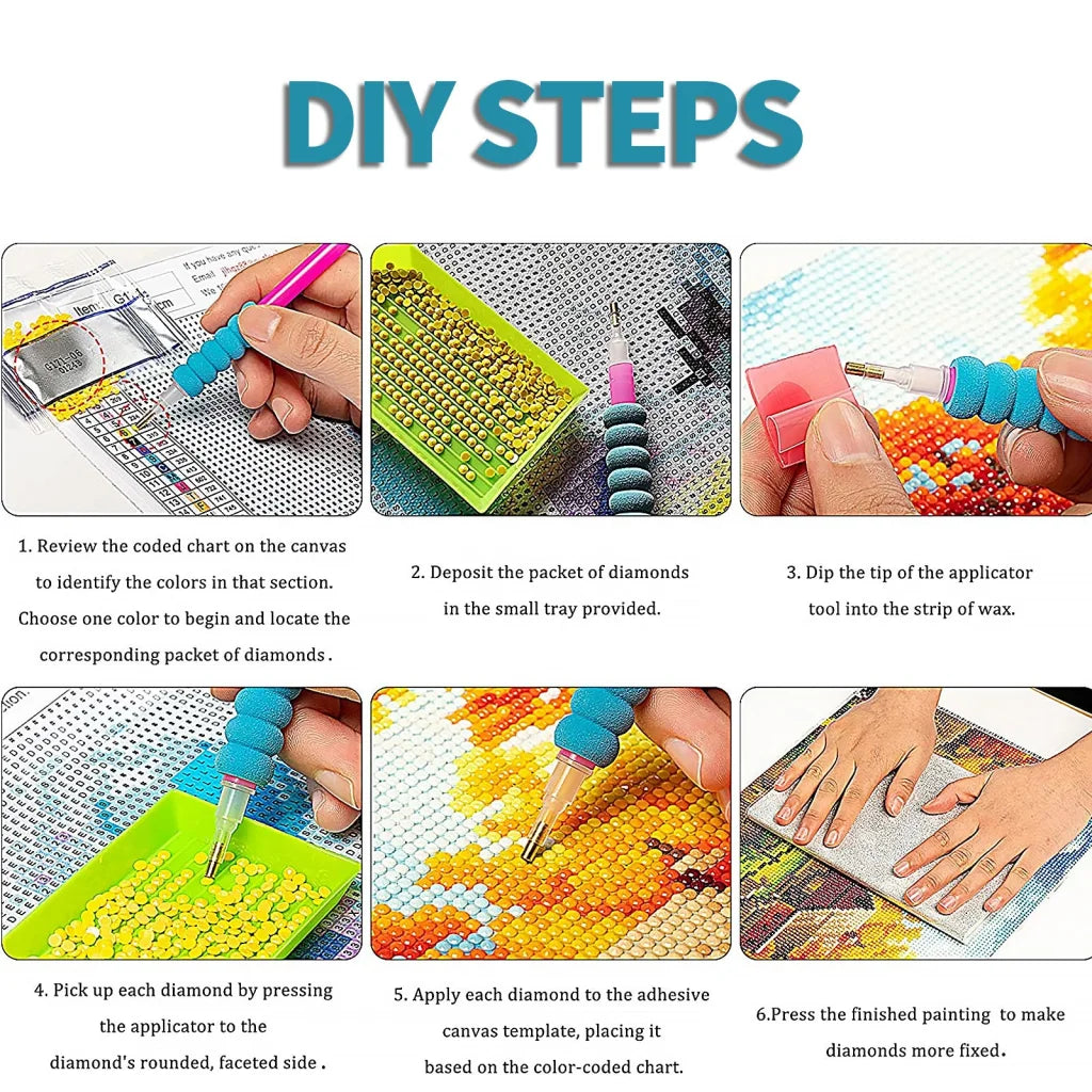 1PCS 5D Diamond Painting Kits Diamond Glue Art Kit Paint