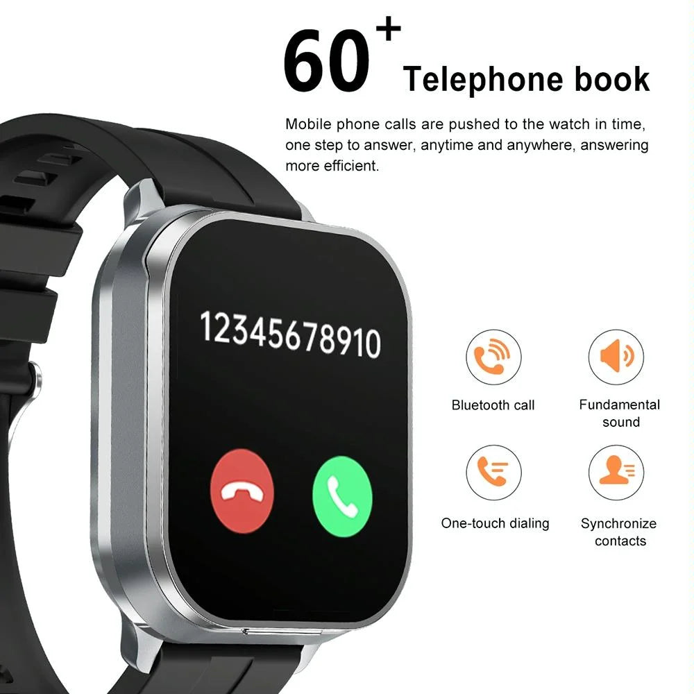 2.01 Inch 2 In 1 Bluetooth Earphone Smart Watch With Nfc &