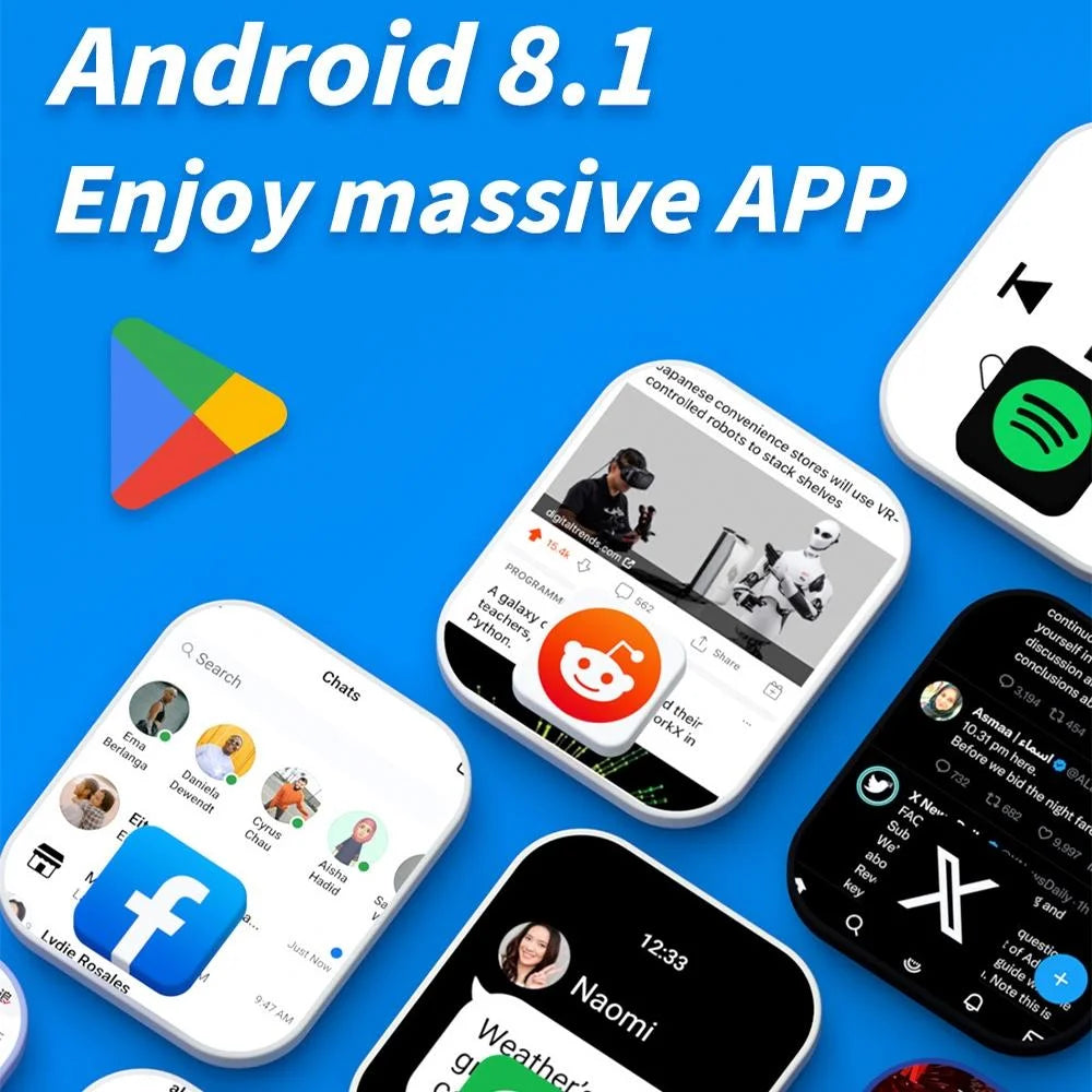 2.02 Inch Android 8.1 Full Network Wifi Card Bluetooth