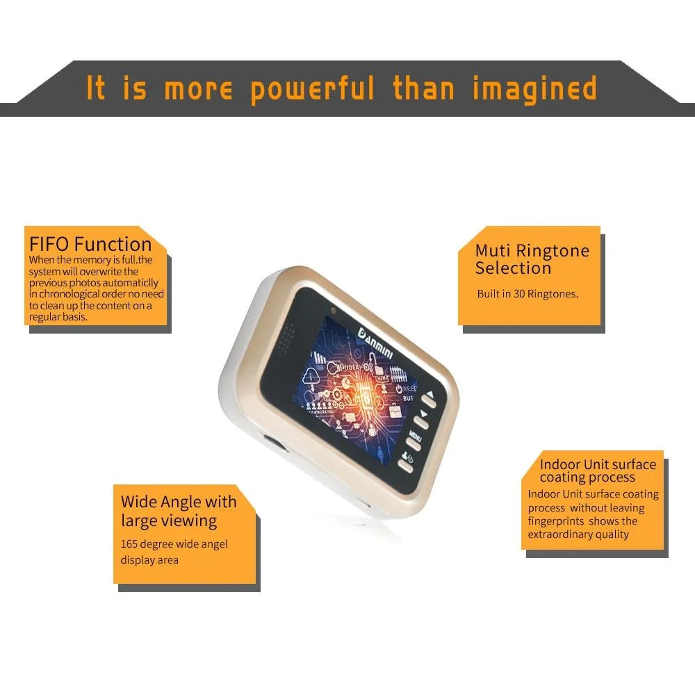 2.4 Colour Screen Security Camera With Night Vision &