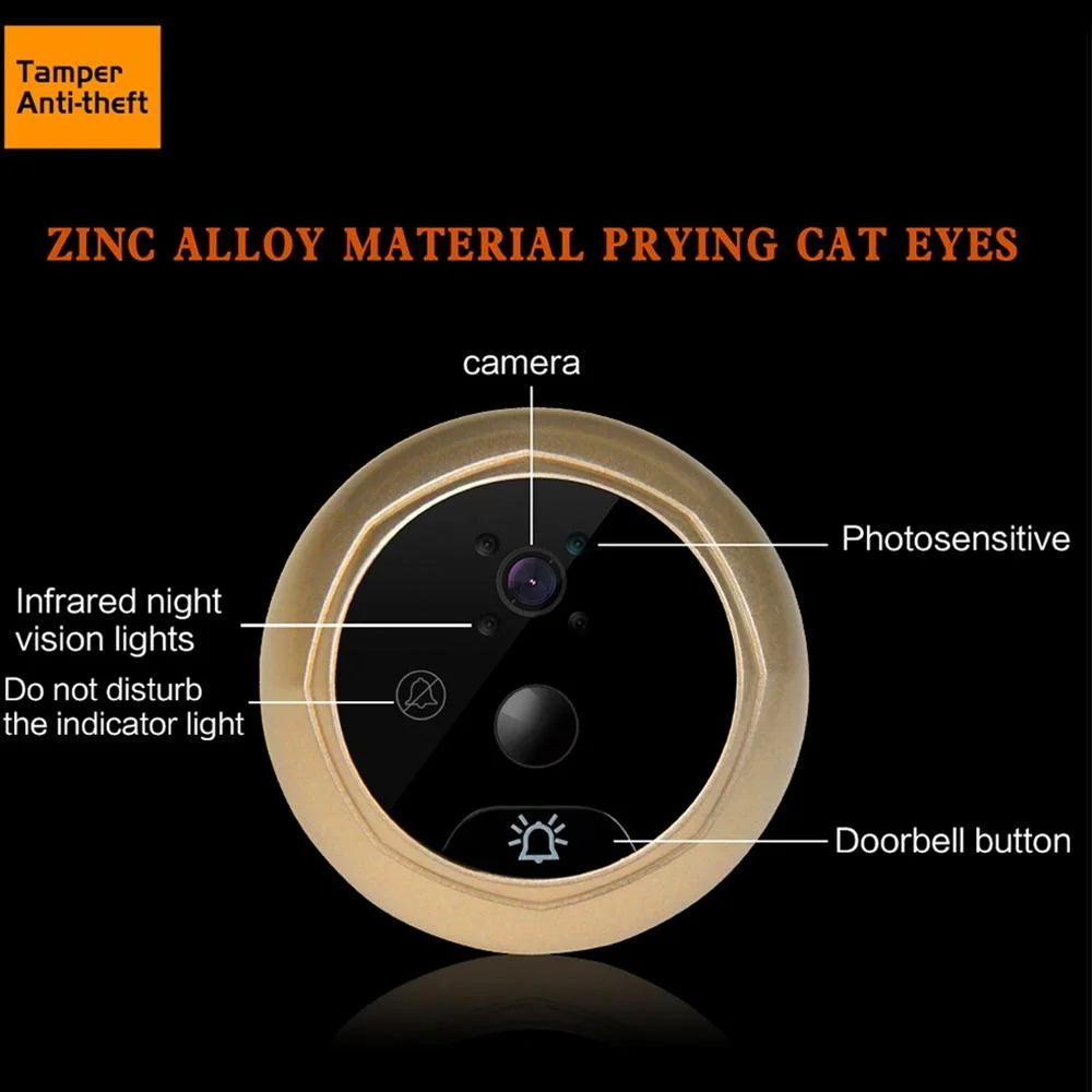 2.4 Screen 2.0Mp Security Camera With Night Vision