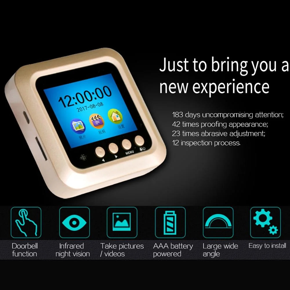 2.4 Screen 2.0Mp Security Camera With Night Vision