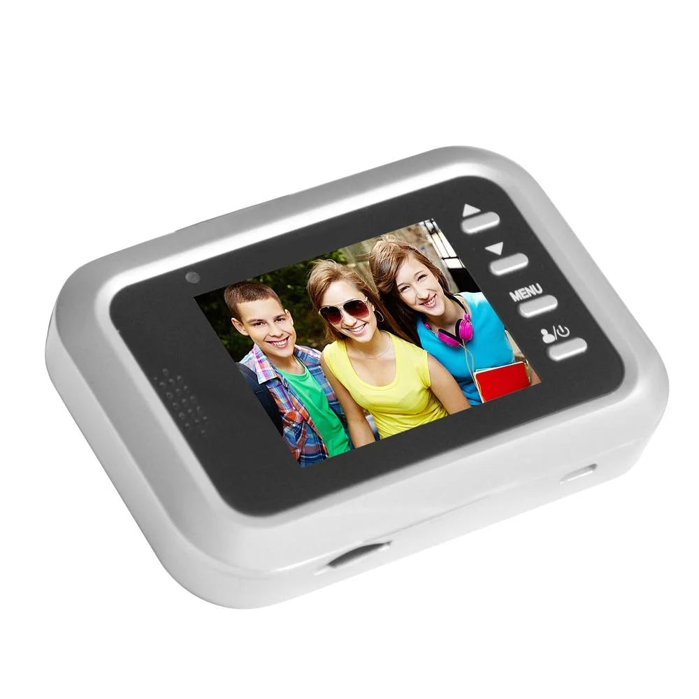 2.4 Screen 2.0Mp Security Camera With Tf Card Slot - Silver