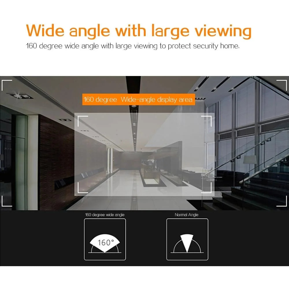 2.4 Screen 2.0Mp Security Camera With Tf Card Support
