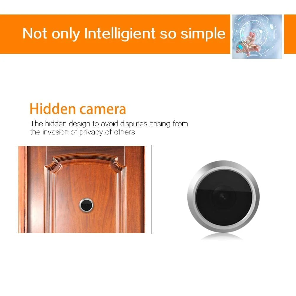2.4 Screen 2.0Mp Security Camera With Tf Card Support