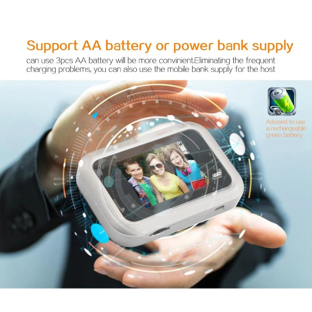 2.4 Screen 2.0Mp Security Camera With Tf Card Support