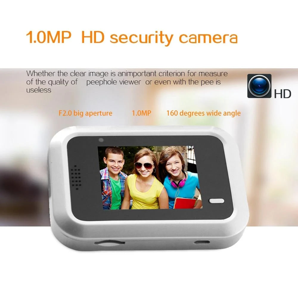 2.4 Screen 2.0Mp Security Camera With Tf Card Support