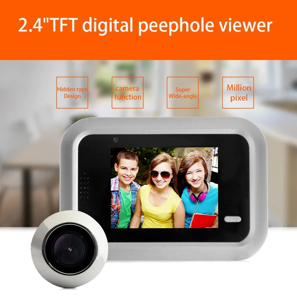 2.4 Screen 2.0Mp Security Camera With Tf Card Support