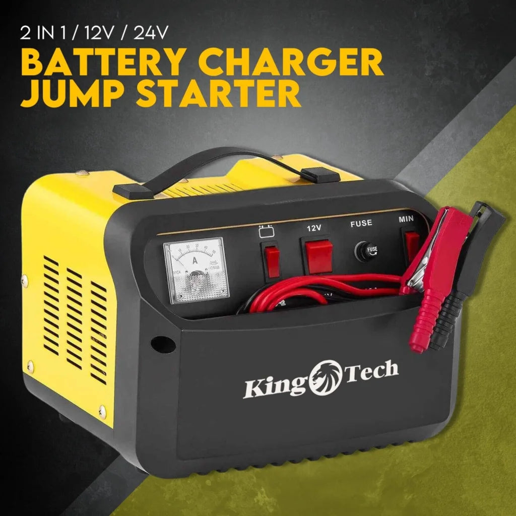 2-in-1 Car Battery Charger Jump Starter 12V 24V 40A - ATV