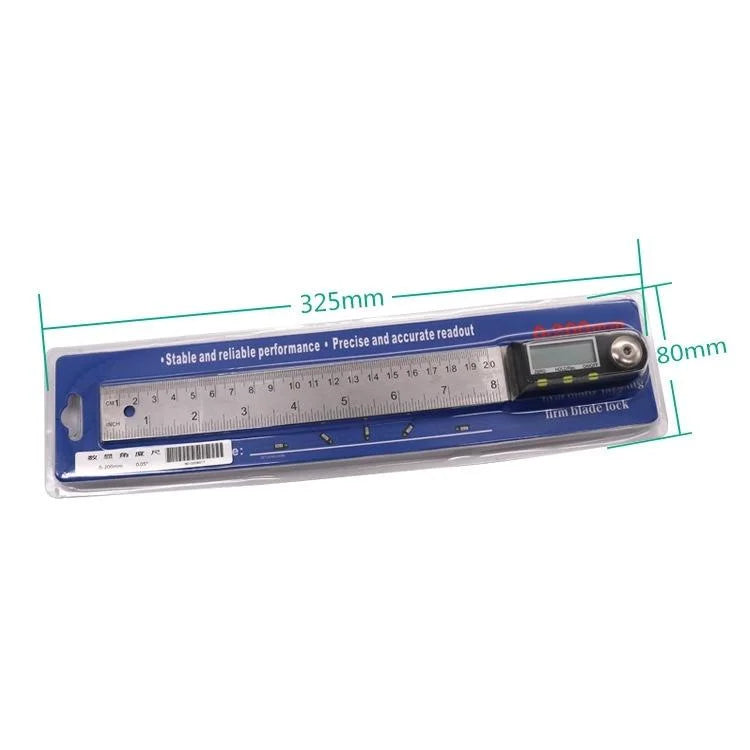 2-in-1 Digital Angle Finder Protractor - 300mm Goniometer