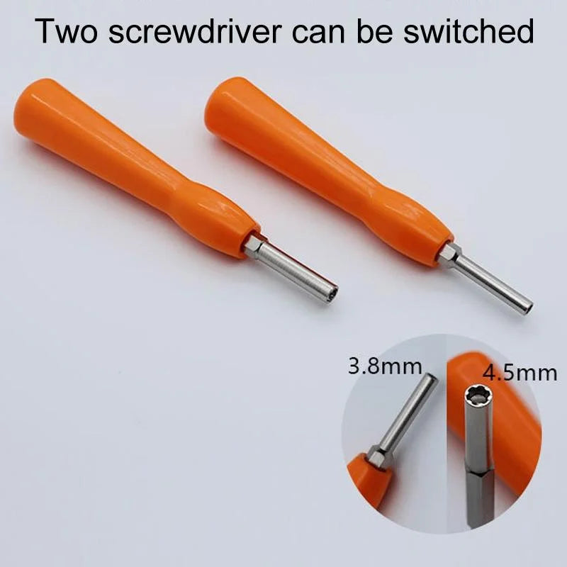 2-In-1 Disassembly Tool For Gba / Ngc / N64 / Sfc / Wii Consoles - 3.8Mm / 4.5Mm Screwdriver Socket-1915198289767174150
