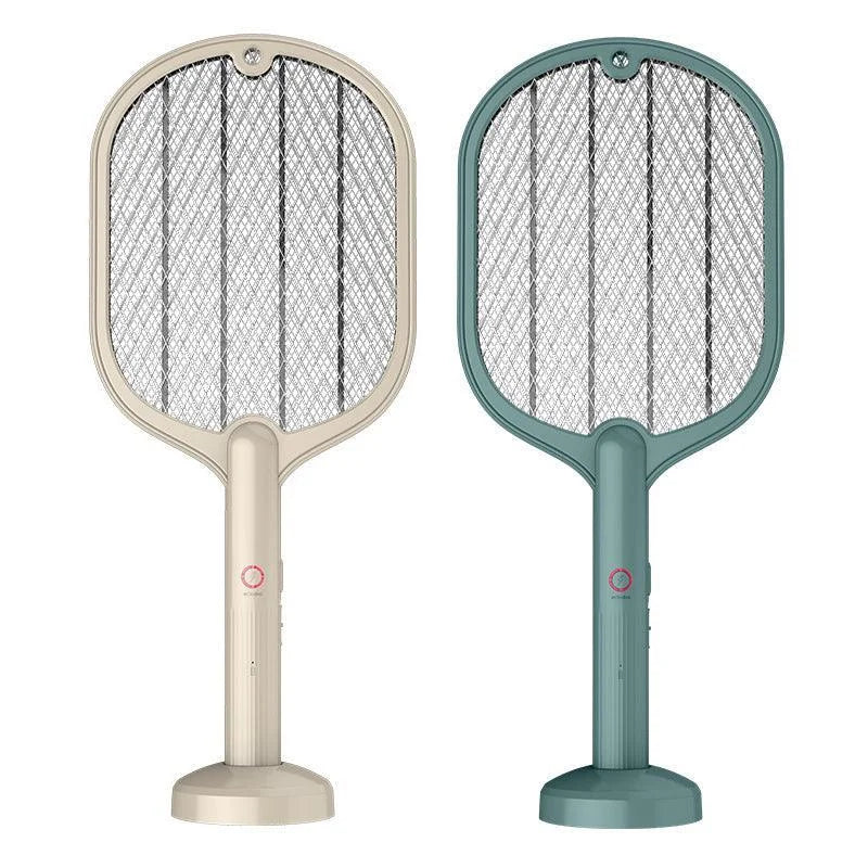 2 In 1 Electric USB Rechargable Racket Fly Swatter Mosquito