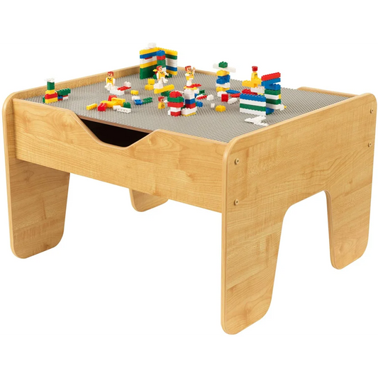 2-in-1 Kids Activity Table with Board - 64 x 60 x 40 cm
