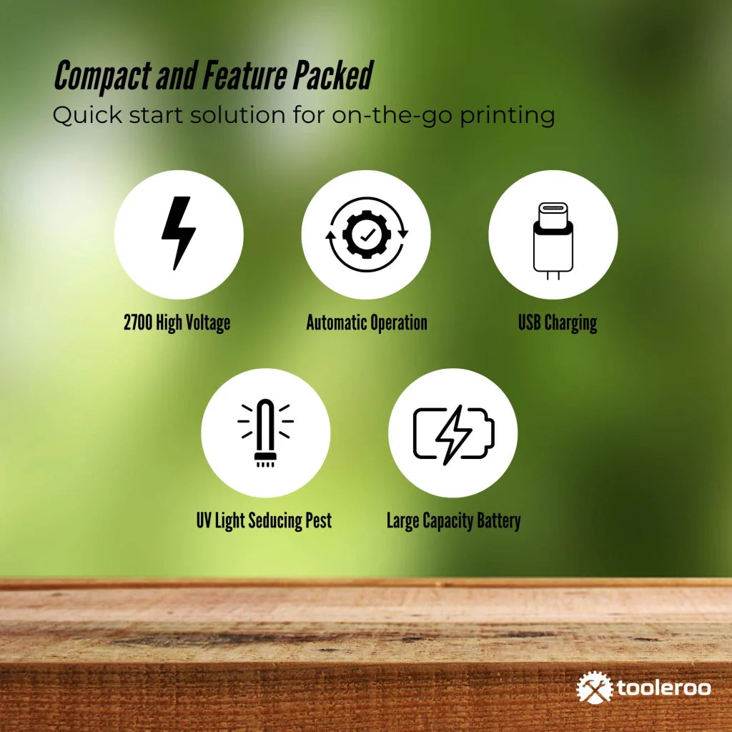 2 in 1 Rechargeable Mosquito Swatter - Electronic Fly