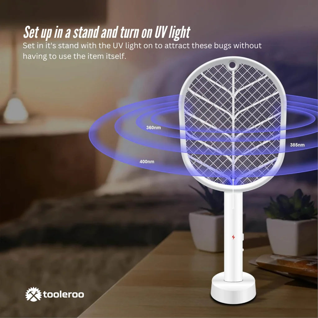 2 in 1 Rechargeable Mosquito Swatter - Electronic Fly