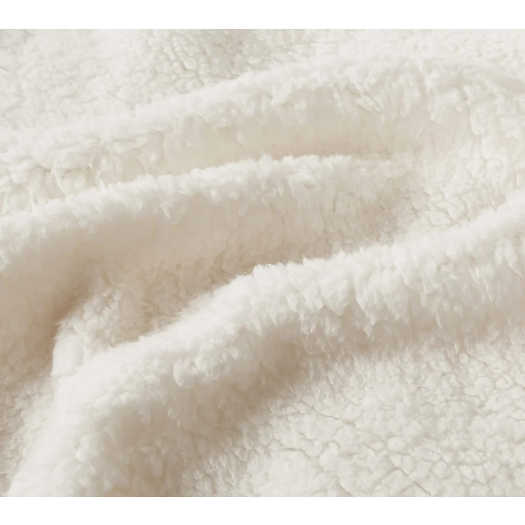 2-in-1 Teddy Sherpa Quilt Cover Set (Sage Green Super King)