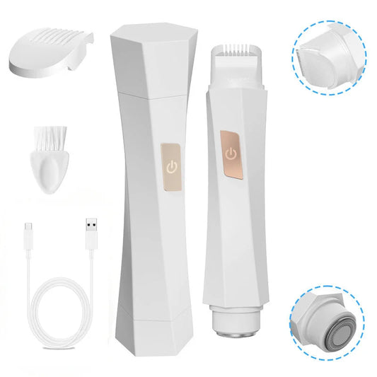 2-in-1 Women’s Electric Body Shaver & Facial Trimmer - IPX7