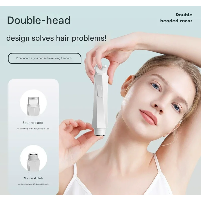 2-in-1 Women’s Electric Body Shaver & Facial Trimmer - IPX7