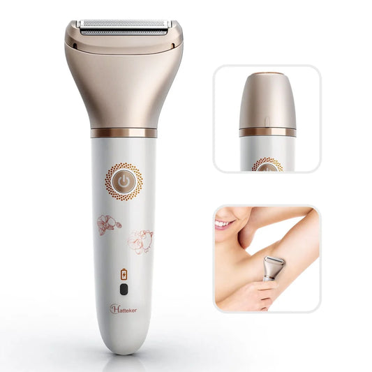 2-in-1 Women’s Hair Removal Device - Electric Shaver &
