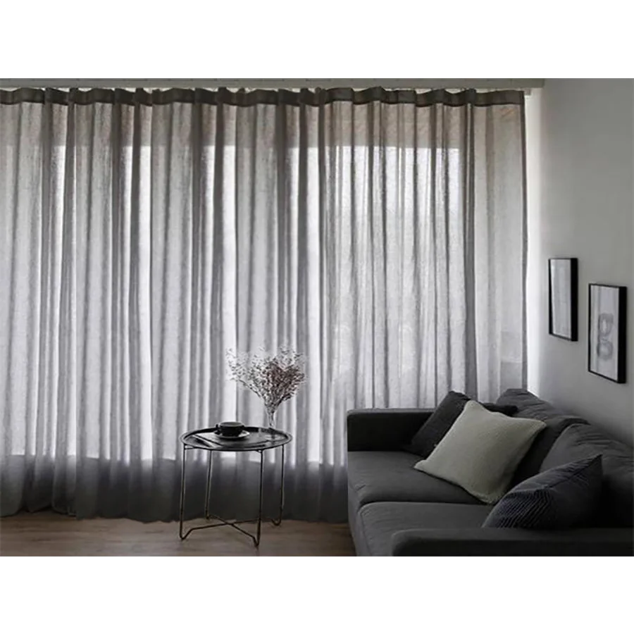 2 Long drop Sheer Voile Curtains 588cm wide 270cm Drop