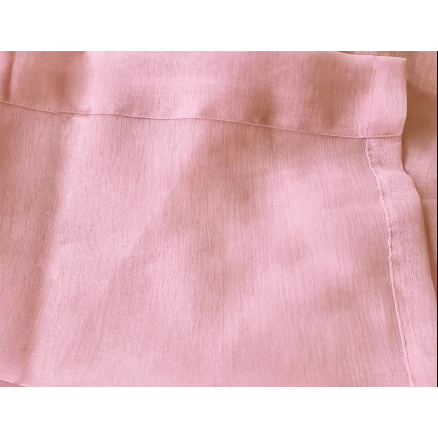 2 Long drop Sheer Voile Curtains 588cm wide 270cm Drop