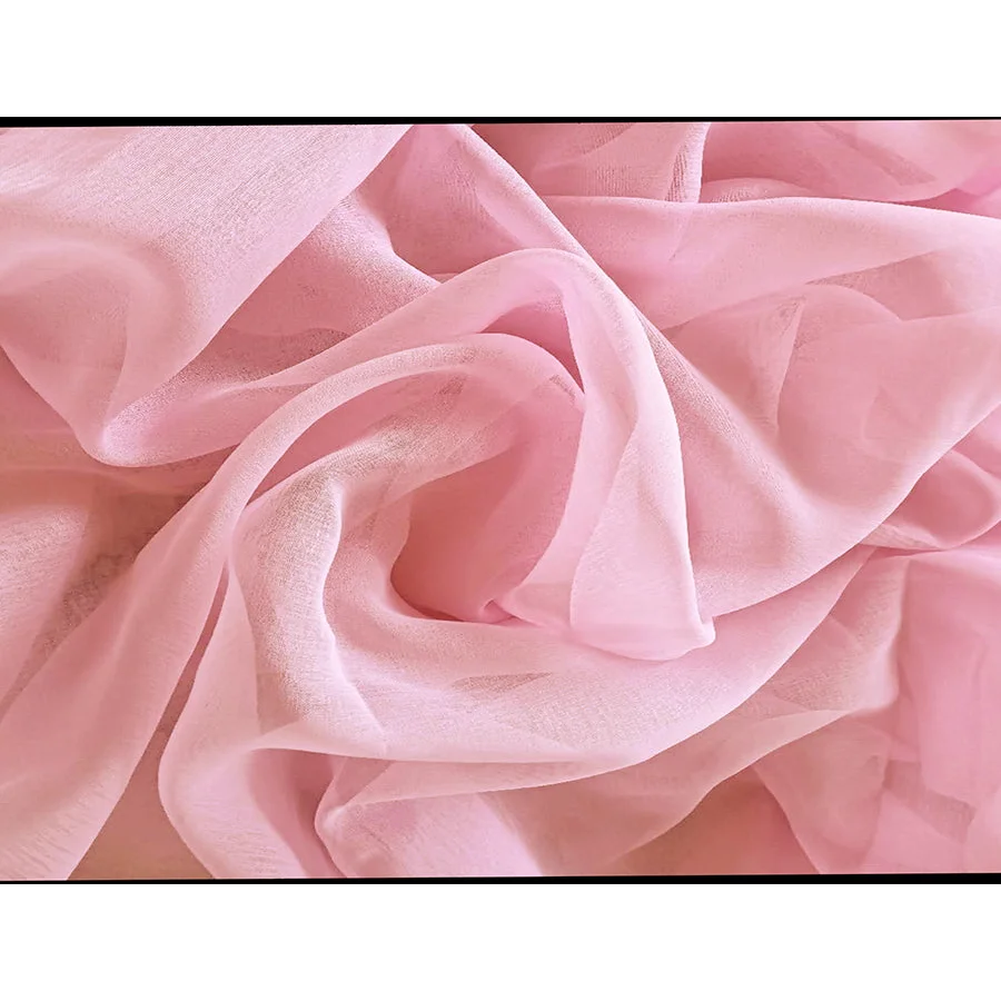 2 Long drop Sheer Voile Curtains 588cm wide 270cm Drop