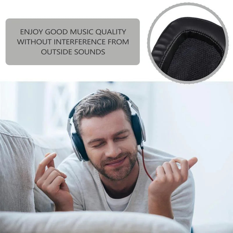 2-Pack Black Gel Earpads For Logitech G633 / G933 Headsets-1915198253356421123