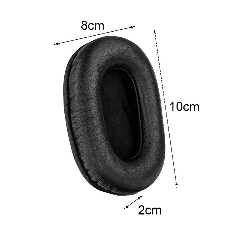2-Pack Black Headset Earmuffs For Sony Mdr-7506 / V6 / 900St With Stitching-1915198122678685698