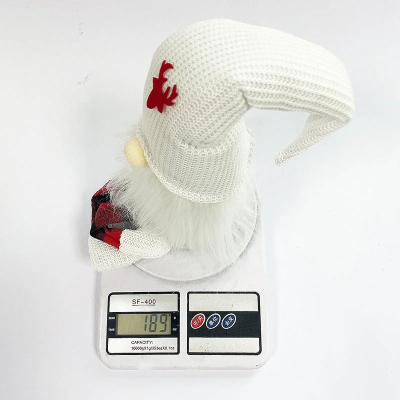 2-Pack Christmas Gnome Decorations - Red & White Long Leg