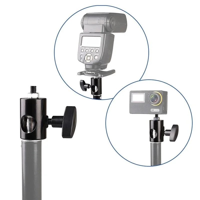 2-Pack Flash Light Stand Adapter For Photography Tripods