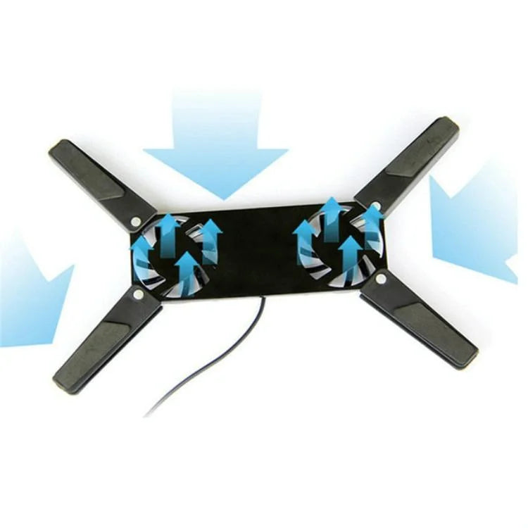 2-Pack Foldable Laptop Cooling Pad - Compact & Portable