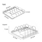 2-Pack Foldable Stainless Steel Rib Racks(26.6 x 22.2 x 2.3