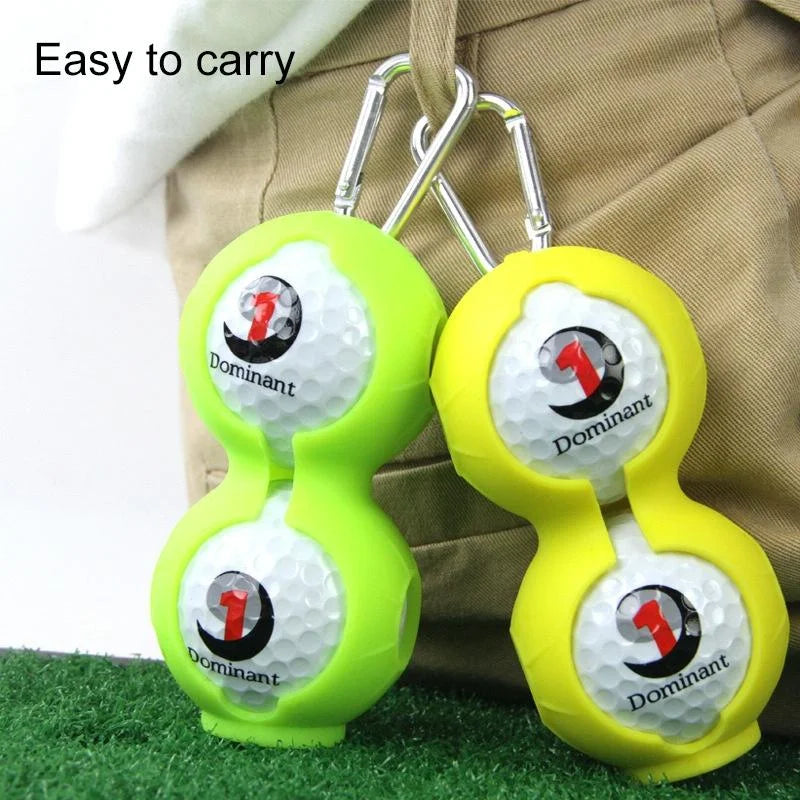 2-pack Golf Silicone Double-ball Protection Sleeves - Pink
