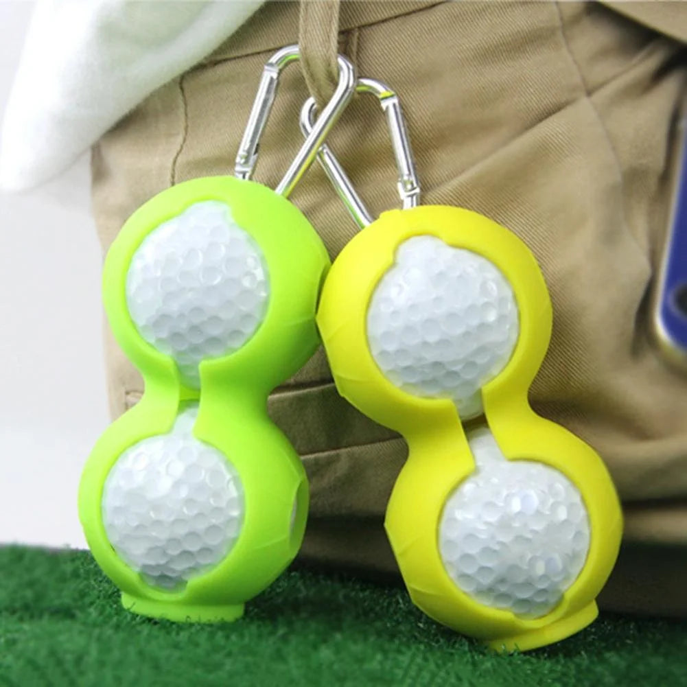 2-pack Golf Silicone Double-ball Protection Sleeves - Rose