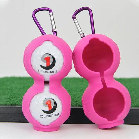 2-pack Golf Silicone Double-ball Protection Sleeves - Rose