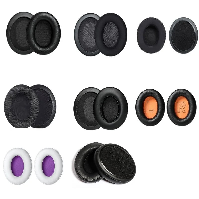 2-Pack Headset Earmuffs For Kingston Hyperx Cloud Ii - Dark Gray Velvet-1915197713276866561